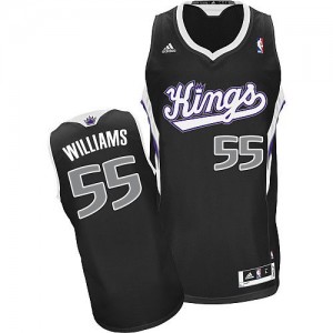 Sacramento Kings Jason Williams #55 Alternate Swingman Maillot d'équipe de NBA - Noir pour Homme
