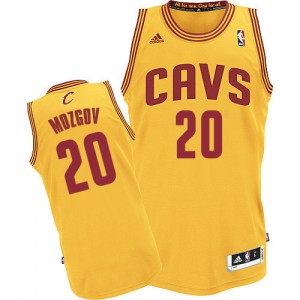 Cleveland Cavaliers Timofey Mozgov #20 Alternate Swingman Maillot d'équipe de NBA - Or pour Homme