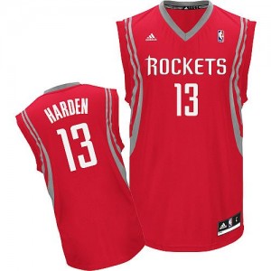 Maillot NBA Houston Rockets #13 James Harden Rouge Adidas Swingman Road - Homme
