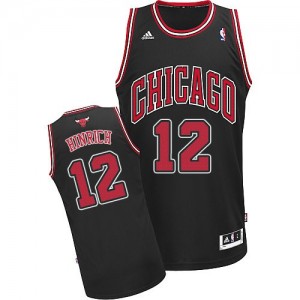 Maillot NBA Noir Kirk Hinrich #12 Chicago Bulls Alternate Swingman Homme Adidas