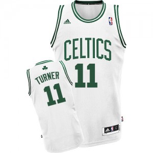 Maillot Adidas Blanc Home Swingman Boston Celtics - Evan Turner #11 - Homme