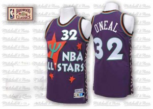 Maillot NBA Swingman Shaquille O'Neal #32 Orlando Magic Throwback 1995 All Star Violet - Homme