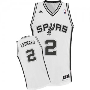 Maillot Swingman San Antonio Spurs NBA Home Blanc - #2 Kawhi Leonard - Enfants