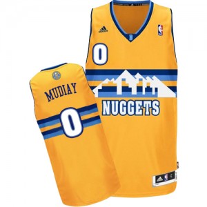 Maillot Authentic Denver Nuggets NBA Alternate Or - #0 Emmanuel Mudiay - Homme