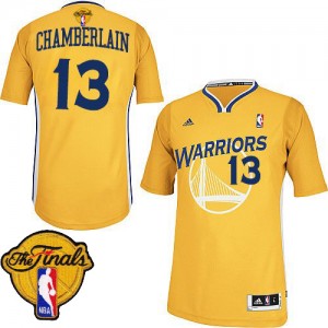 Maillot NBA Golden State Warriors #13 Wilt Chamberlain Or Adidas Swingman Alternate 2015 The Finals Patch - Homme