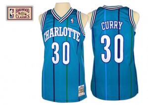 Maillot Authentic Charlotte Hornets NBA Throwback Bleu clair - #30 Dell Curry - Homme