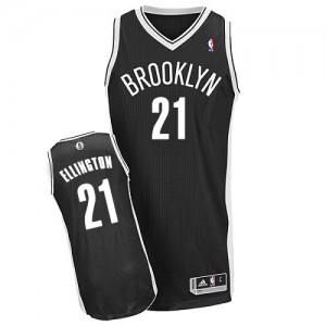 Maillot Authentic Brooklyn Nets NBA Road Noir - #21 Wayne Ellington - Homme