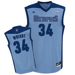 Maillot NBA Swingman Brandan Wright #34 Memphis Grizzlies Alternate Bleu clair - Homme