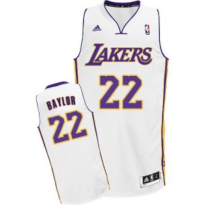 Maillot NBA Blanc Elgin Baylor #22 Los Angeles Lakers Alternate Swingman Homme Adidas
