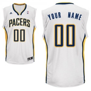 Maillot Adidas Blanc Home Indiana Pacers - Swingman Personnalisé - Homme