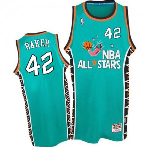 Maillot Authentic Milwaukee Bucks NBA 1996 All Star Throwback Bleu clair - #42 Vin Baker - Homme