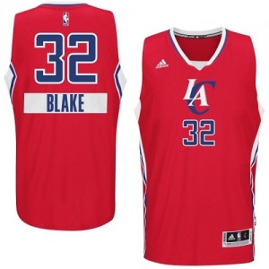 Maillot NBA Los Angeles Clippers #32 Blake Griffin Rouge Adidas Authentic 2014-15 Christmas Day - Homme