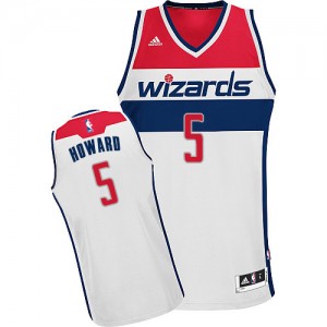 Maillot Adidas Blanc Home Swingman Washington Wizards - Juwan Howard #5 - Homme