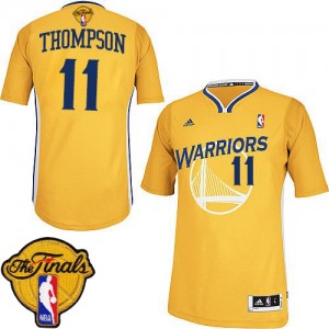 Maillot Adidas Or Alternate 2015 The Finals Patch Swingman Golden State Warriors - Klay Thompson #11 - Femme