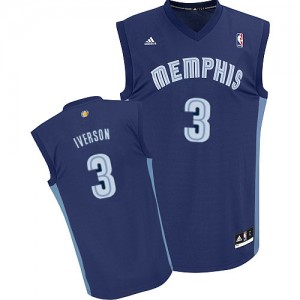 Maillot Swingman Memphis Grizzlies NBA Road Bleu marin - #3 Allen Iverson - Homme