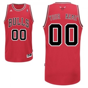 Maillot NBA Chicago Bulls Personnalisé Swingman Rouge Adidas Road - Homme