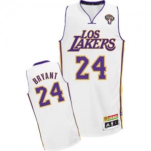 Maillot NBA Los Angeles Lakers #24 Kobe Bryant Blanc Adidas Authentic Latin Nights - Homme