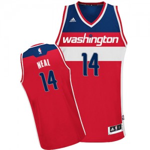 Maillot NBA Washington Wizards #14 Gary Neal Rouge Adidas Swingman Road - Homme
