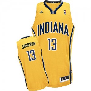Indiana Pacers Mark Jackson #13 Alternate Swingman Maillot d'équipe de NBA - Or pour Homme