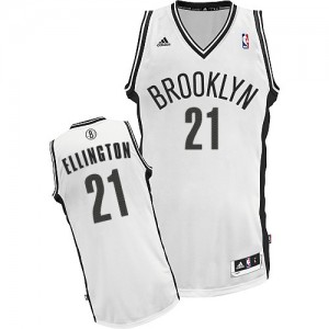 Maillot NBA Blanc Wayne Ellington #21 Brooklyn Nets Home Swingman Homme Adidas