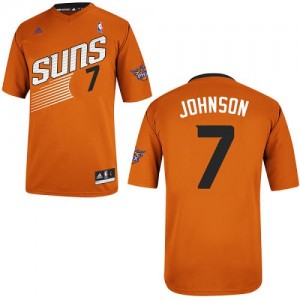 Phoenix Suns #7 Adidas Alternate Orange Swingman Maillot d'équipe de NBA vente en ligne - Kevin Johnson pour Homme
