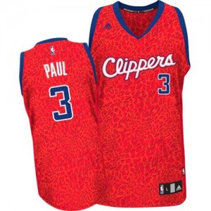 Maillot NBA Los Angeles Clippers #3 Chris Paul Rouge Adidas Authentic Crazy Light - Homme