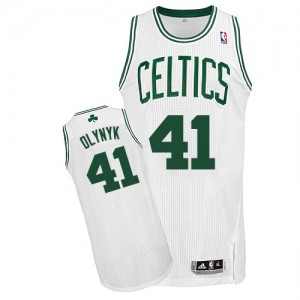 Boston Celtics Kelly Olynyk #41 Home Authentic Maillot d'équipe de NBA - Blanc pour Homme