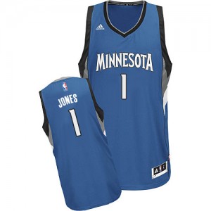 Minnesota Timberwolves #1 Adidas Road Slate Blue Swingman Maillot d'équipe de NBA en vente en ligne - Tyus Jones pour Homme