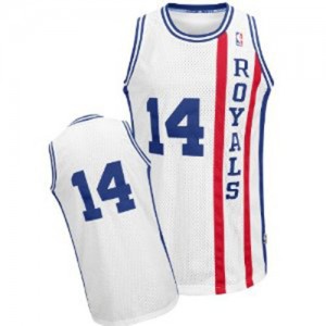 Maillot NBA Sacramento Kings #14 Oscar Robertson Blanc Adidas Authentic Throwback - Homme
