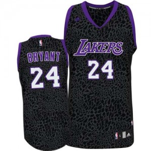 Maillot NBA Authentic Kobe Bryant #24 Los Angeles Lakers Crazy Light Violet - Homme