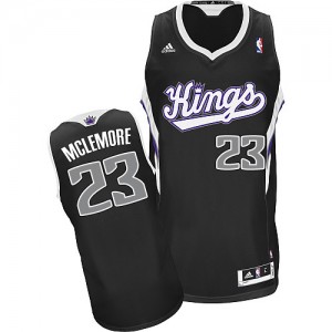 Maillot NBA Sacramento Kings #23 Ben McLemore Noir Adidas Swingman Alternate - Homme