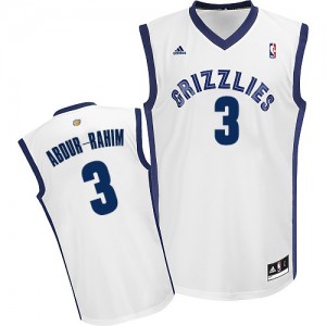 Memphis Grizzlies #3 Adidas Home Blanc Swingman Maillot d'équipe de NBA vente en ligne - Shareef Abdur-Rahim pour Homme