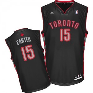 Toronto Raptors #15 Adidas Alternate Noir Swingman Maillot d'équipe de NBA Discount - Vince Carter pour Homme