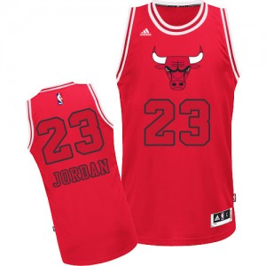 Chicago Bulls #23 Adidas New Fashion Rouge Authentic Maillot d'équipe de NBA Remise - Michael Jordan pour Homme