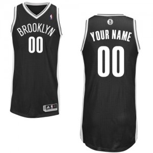 Brooklyn Nets Personnalisé Adidas Road Noir Maillot d'équipe de NBA la meilleure qualité - Authentic pour Homme