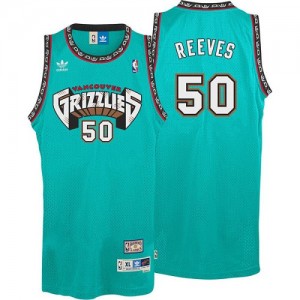 Maillot NBA Memphis Grizzlies #50 Bryant Reeves Vert Adidas Authentic Hardwood Classics Throwback - Homme