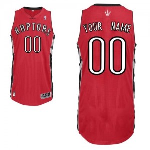 Maillot NBA Rouge Authentic Personnalisé Toronto Raptors Road Homme Adidas