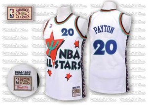 Oklahoma City Thunder #20 Adidas Throwback 1995 All Star Blanc Swingman Maillot d'équipe de NBA en vente en ligne - Gary Payton pour Homme