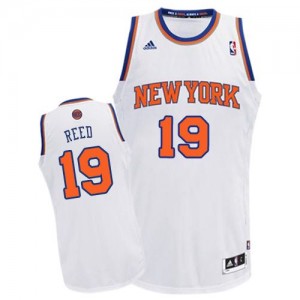 Maillot NBA Blanc Willis Reed #19 New York Knicks Home Swingman Homme Adidas