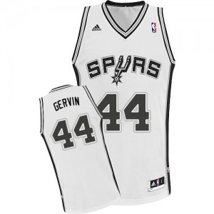 Maillot NBA Blanc George Gervin #44 San Antonio Spurs Home Swingman Homme Adidas