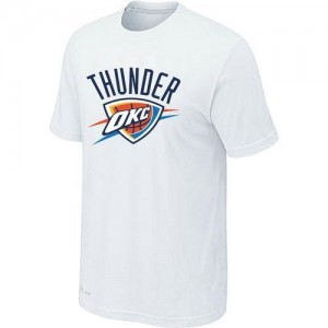 T-shirt principal de logo Oklahoma City Thunder NBA Big & Tall Blanc - Homme