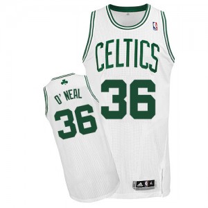 Boston Celtics #36 Adidas Home Blanc Authentic Maillot d'équipe de NBA Braderie - Shaquille O'Neal pour Homme