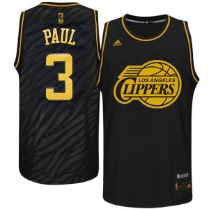 Maillot Authentic Los Angeles Clippers NBA Precious Metals Fashion Noir - #3 Chris Paul - Homme