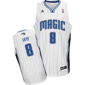 Maillot NBA Blanc Channing Frye #8 Orlando Magic Home Swingman Homme Adidas
