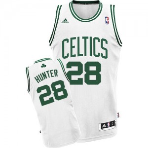 Maillot NBA Blanc R.J. Hunter #28 Boston Celtics Home Swingman Homme Adidas
