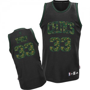 Maillot Authentic Boston Celtics NBA Fashion Camo noir - #33 Larry Bird - Homme