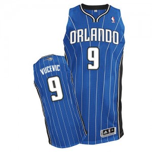Maillot NBA Bleu royal Nikola Vucevic #9 Orlando Magic Road Authentic Homme Adidas