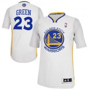 Maillot NBA Blanc Draymond Green #23 Golden State Warriors Alternate Authentic Homme Adidas