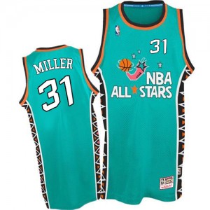 Maillot NBA Indiana Pacers #31 Reggie Miller Bleu clair Mitchell and Ness Swingman 1996 All Star Throwback - Homme
