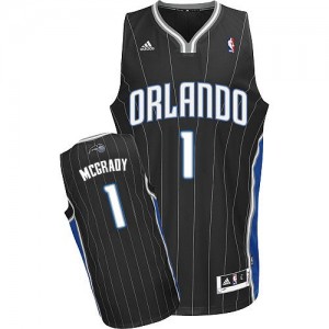 Maillot NBA Noir Tracy Mcgrady #1 Orlando Magic Alternate Swingman Homme Adidas